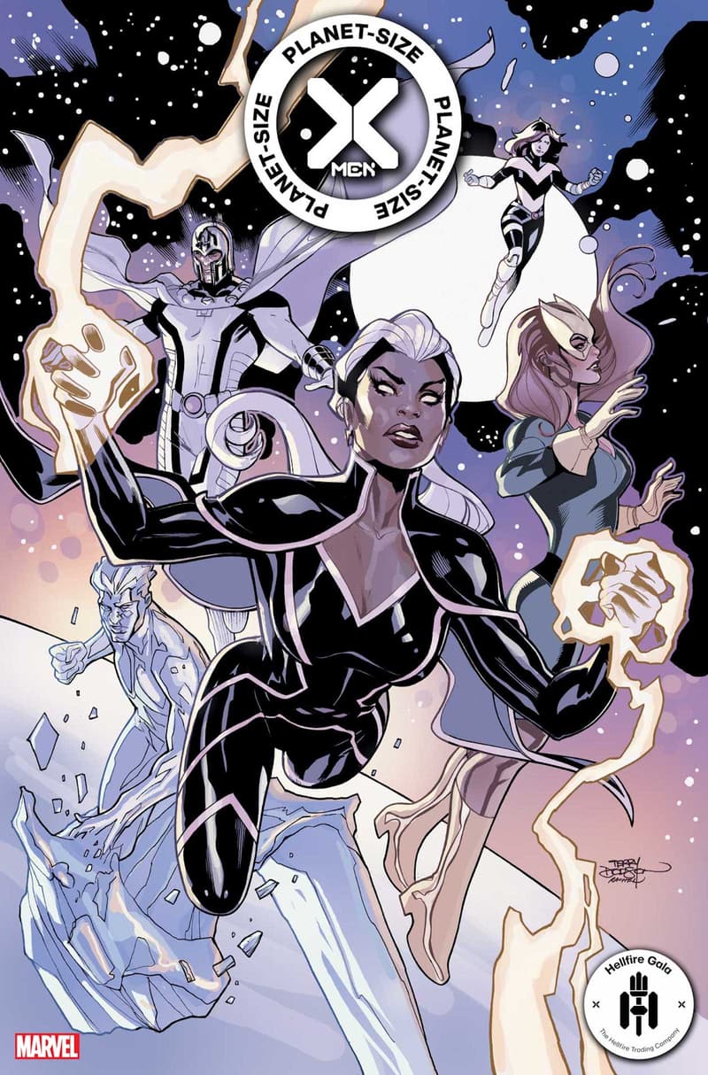 PLANET-SIZE X-MEN #1 variant cover by Terry Dodson and Rachel Dodson