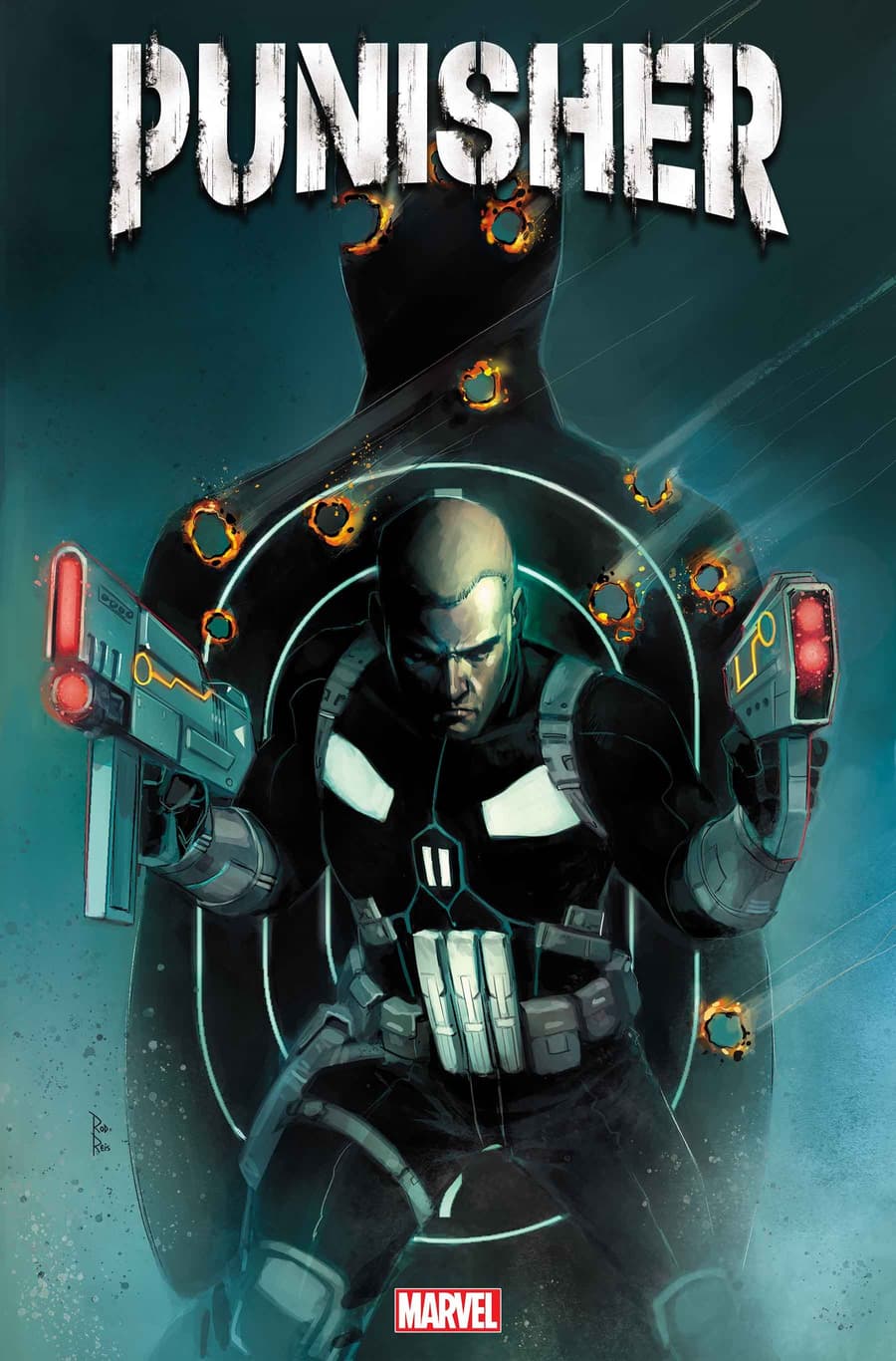 Cover to PUNISHER (2023) #1 by Rod Reis.