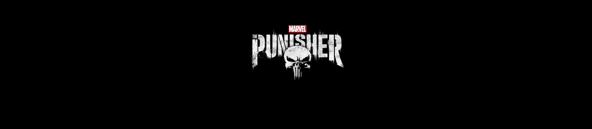 The Punisher TV Show Logo On Black