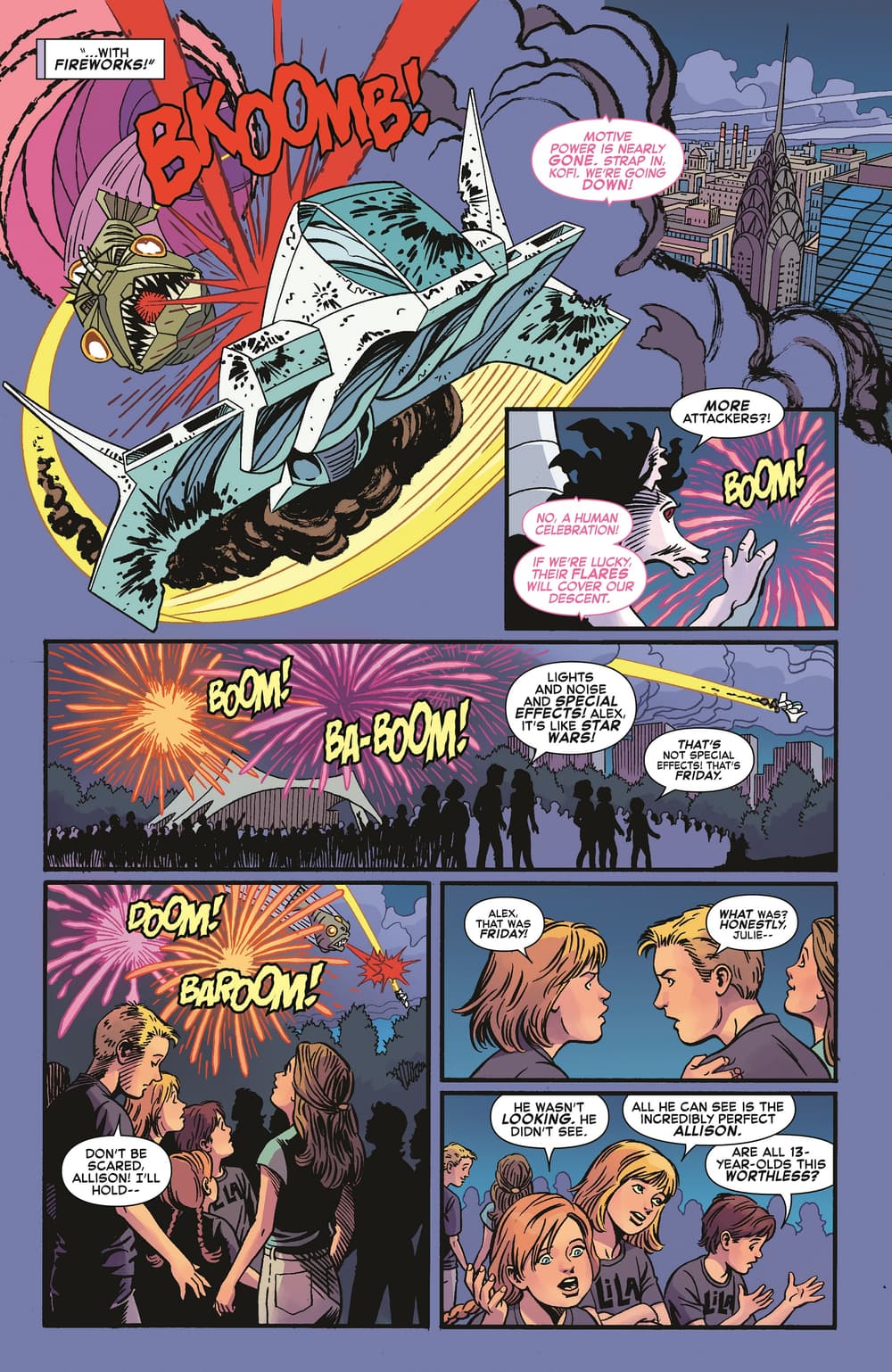 POWER PACK: GROW UP! #1 interiors by June Brigman, Tamra Bonvillain, and Roy Richardson