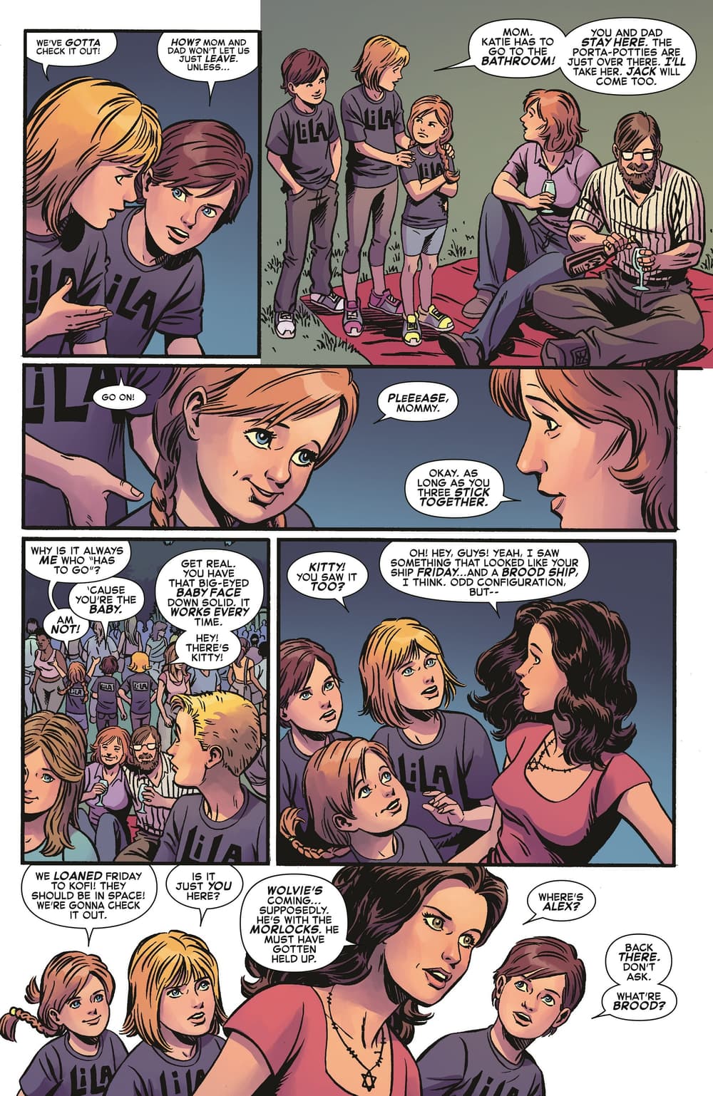 POWER PACK: GROW UP! #1 interiors by June Brigman, Tamra Bonvillain, and Roy Richardson