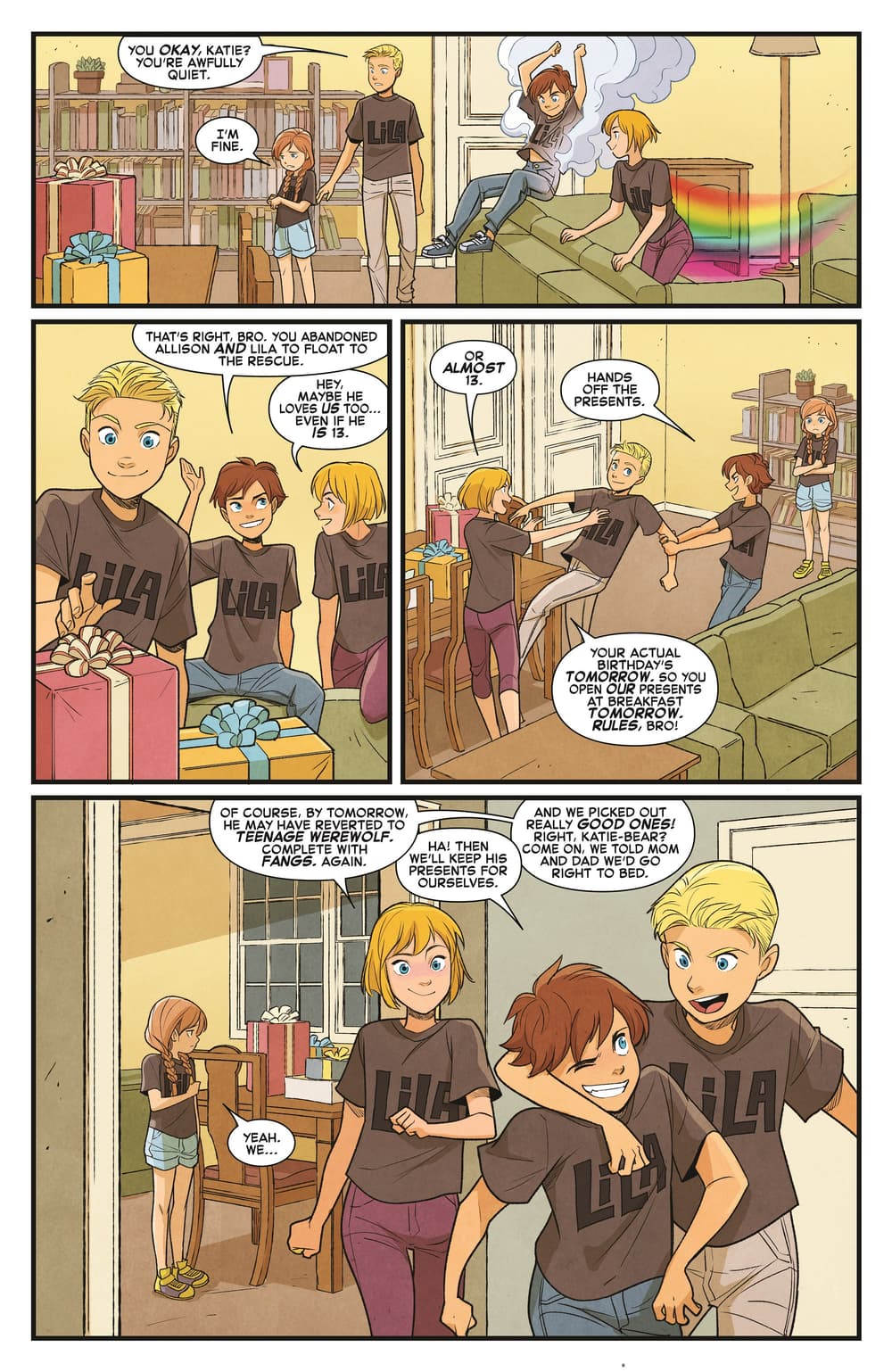 POWER PACK: GROW UP! #1 interiors by June Brigman, Tamra Bonvillain, and Roy Richardson