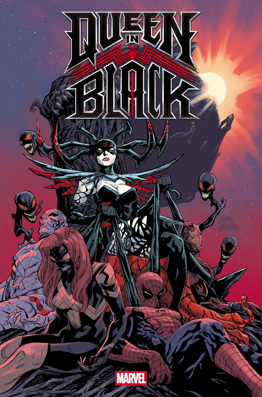 QUEEN IN BLACK #1 Cover by RYAN STEGMAN