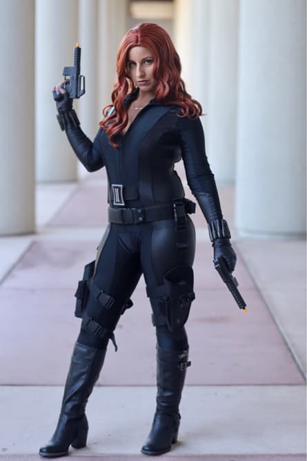 Rachel Ibarra AKA Grumpy Dragon Cosplay as Black Widow