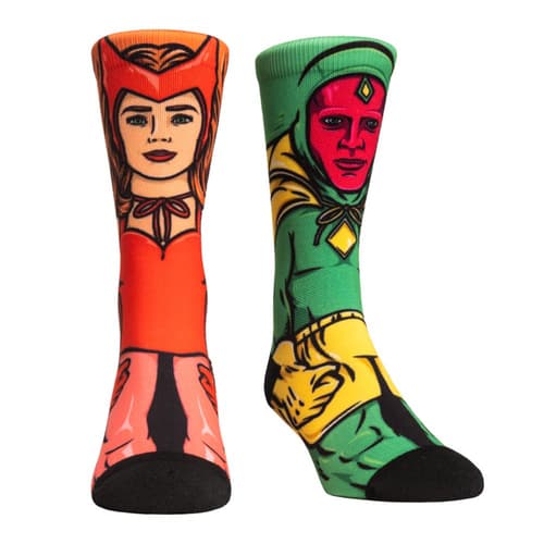 <a href=https://rockemsocks.com/collections/wandavision/products/wandavision-halloween-character>Halloween Character Socks</a> / Rock ‘Em Socks