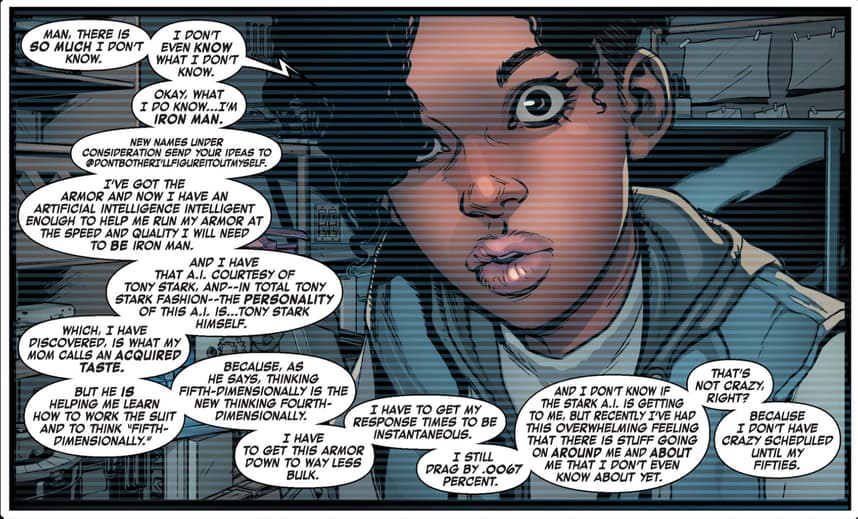 Riri Williams in Invincible Iron Man