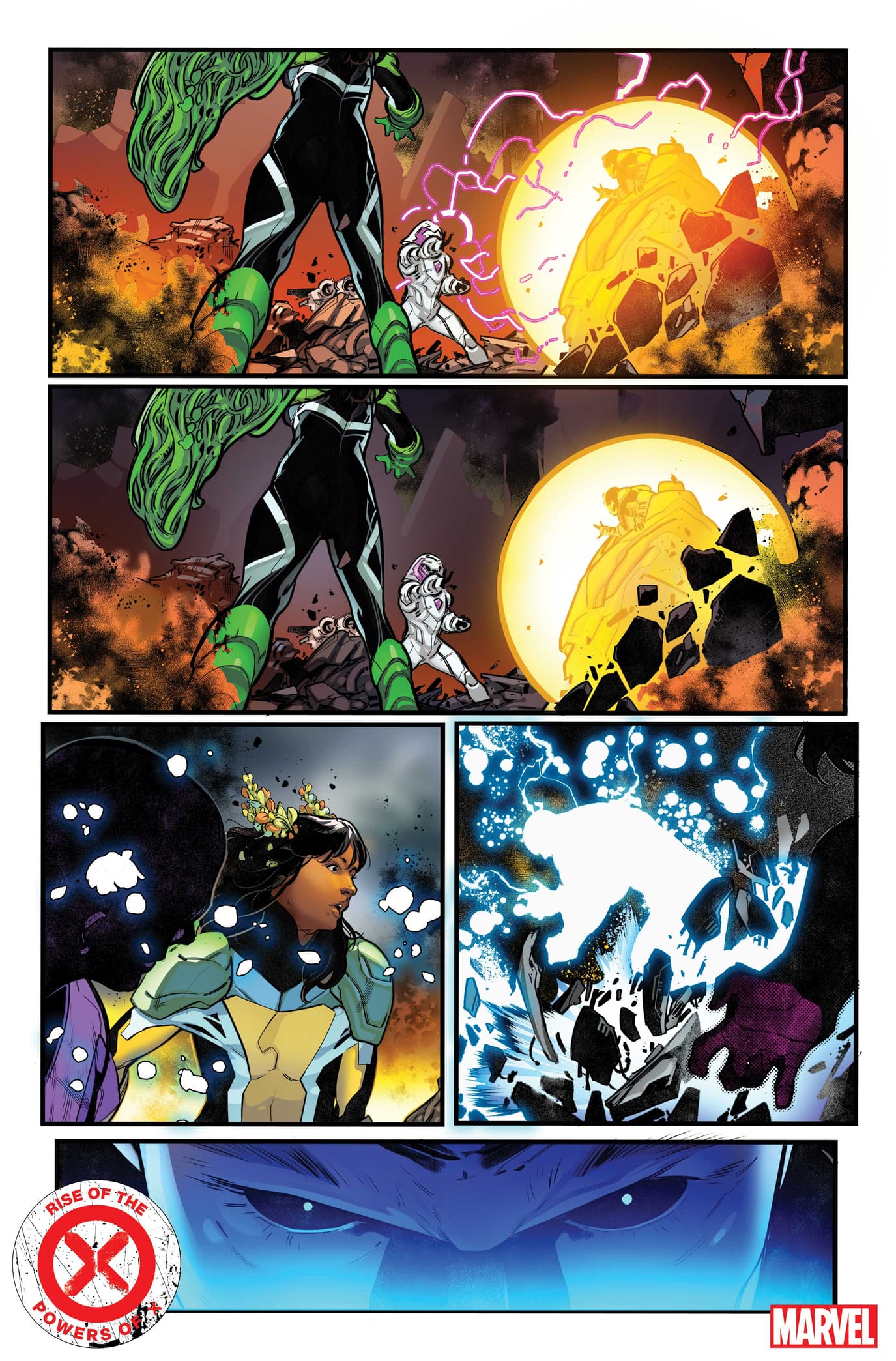 RISE OF THE POWERS OF X #1 interior artwork by R.B. Silva