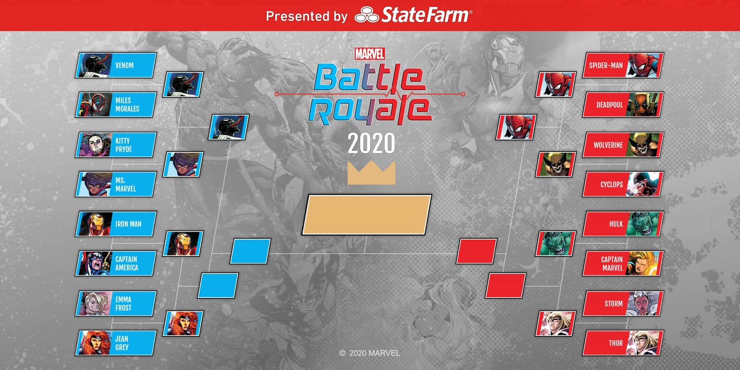 Marvel Battle Royale Tournament Standings Quarterfinals Round 2