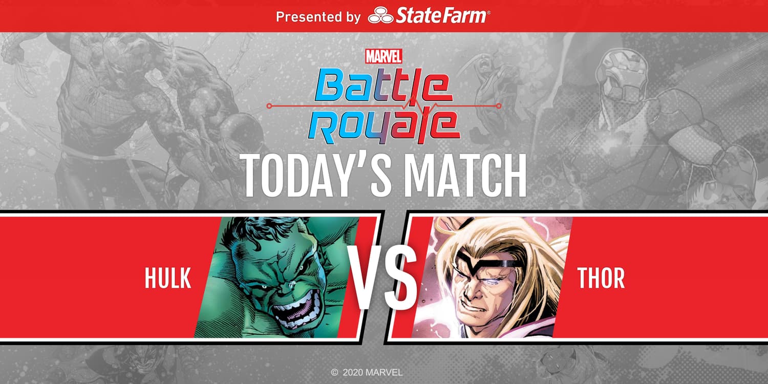 Marvel Battle Royale 2020 Round 2 Match 4 Hulk vs. Thor