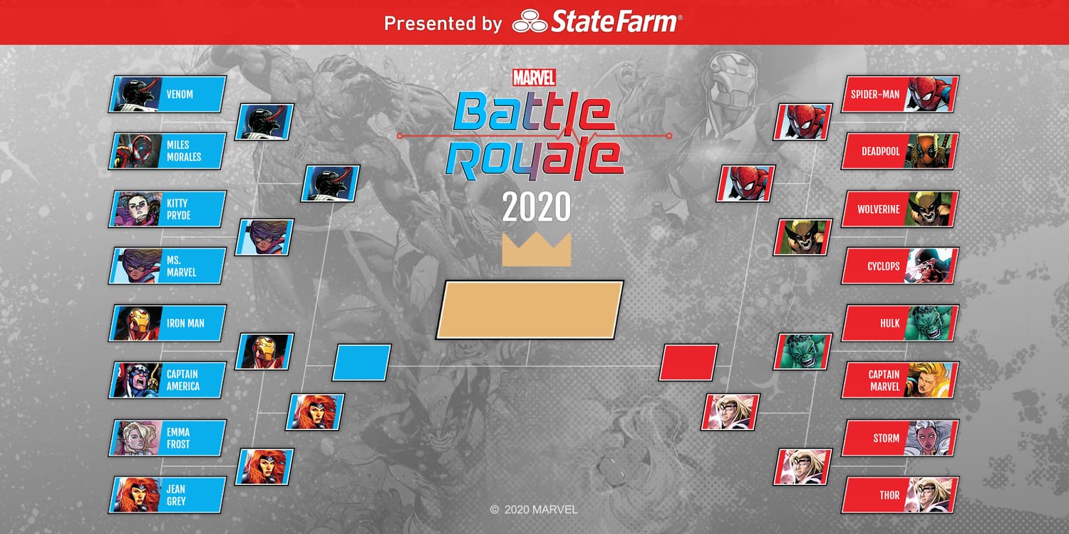 Marvel Battle Royale 2020 Round 3 Semifinals Tournament Standings Official Bracket