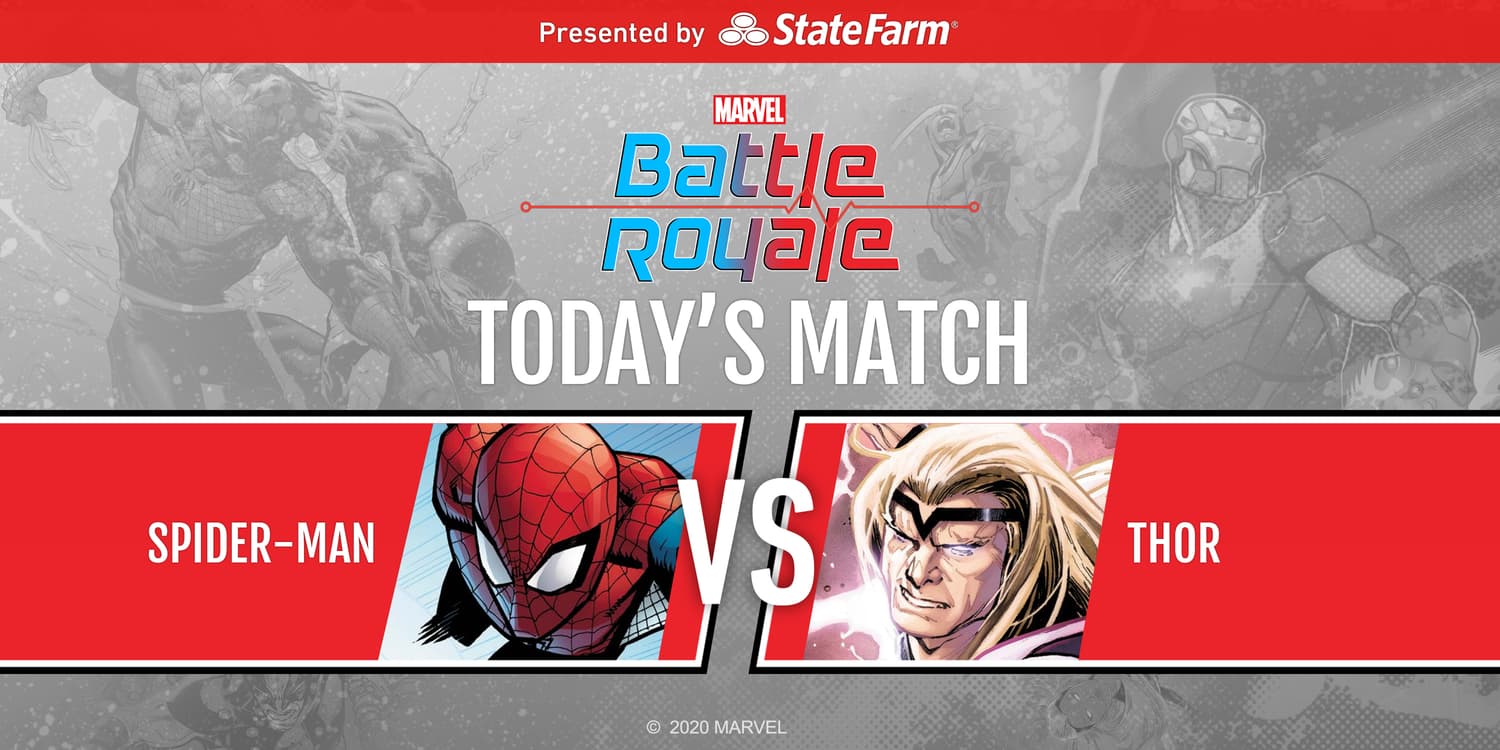 Marvel Battle Royale 2020 Round 3 Match 2 Spider-Man vs. Thor