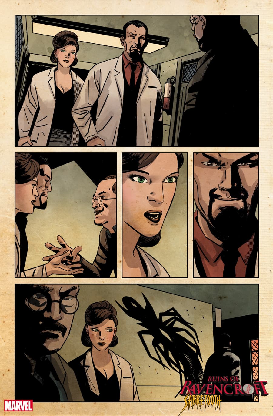 RUINS OF RAVENCROFT: SABRETOOTH #1 art by Guillermo Sanna