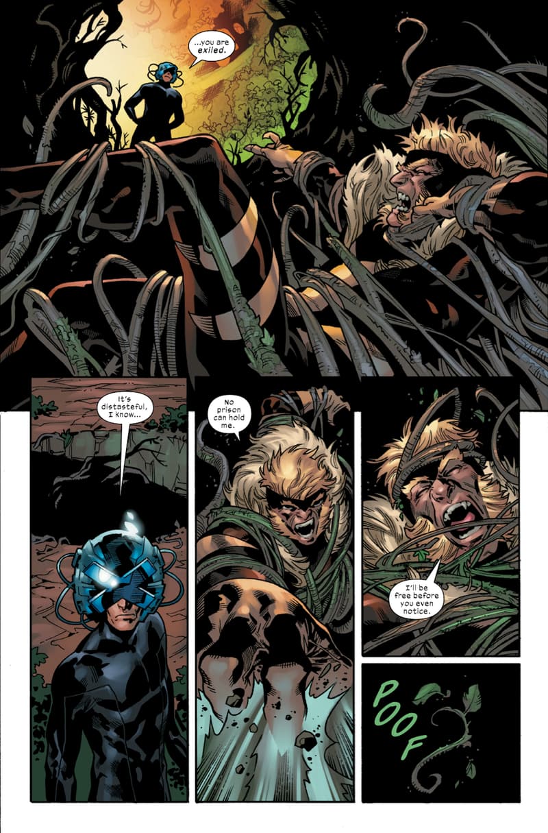 SABRETOOTH #1 preview pages by Leonard Kirk with colors by Rain Beredo and letters by VC's Cory Petit