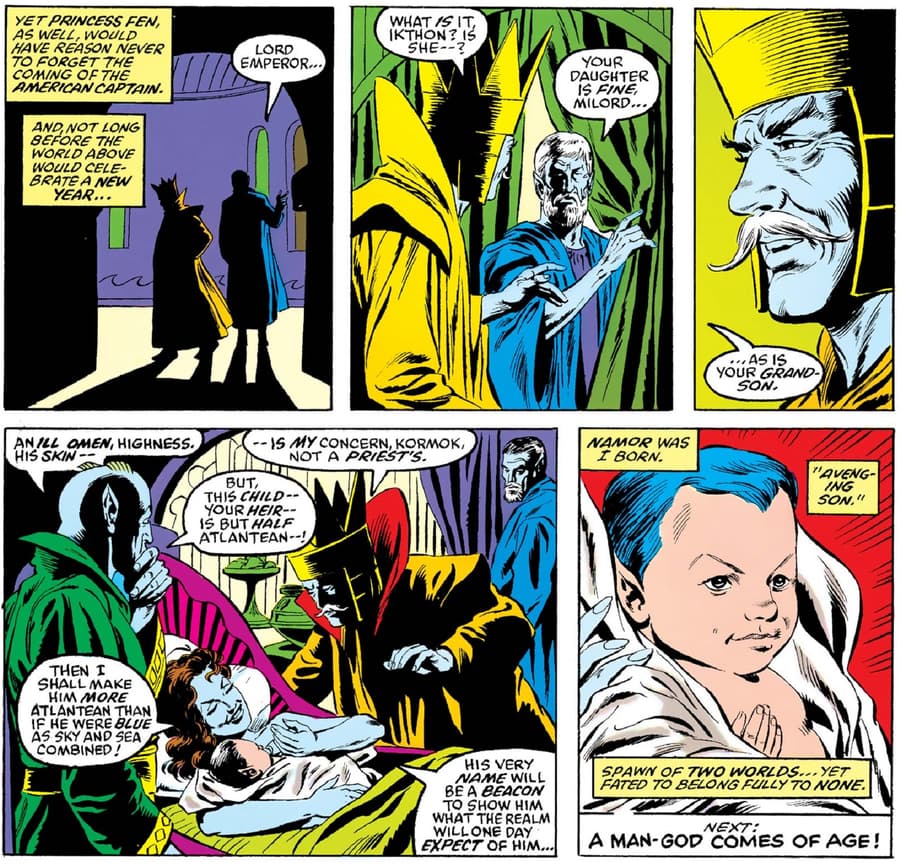 Namor’s origin in SAGA OF THE SUB-MARINER (1988) #1.