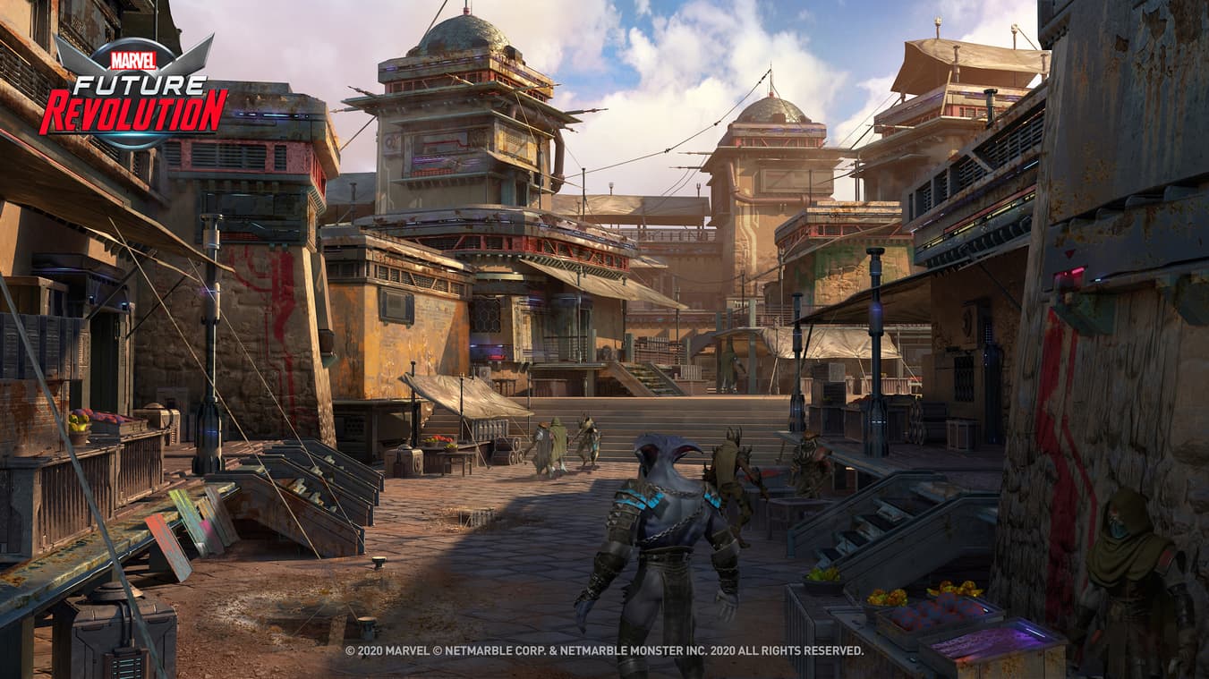 Sakaar Crown City, MARVEL Future Revolution concept art