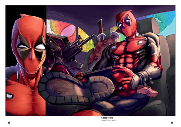 Interior Page from Marvel Comics: A Manga Tribute featuring Deadpool