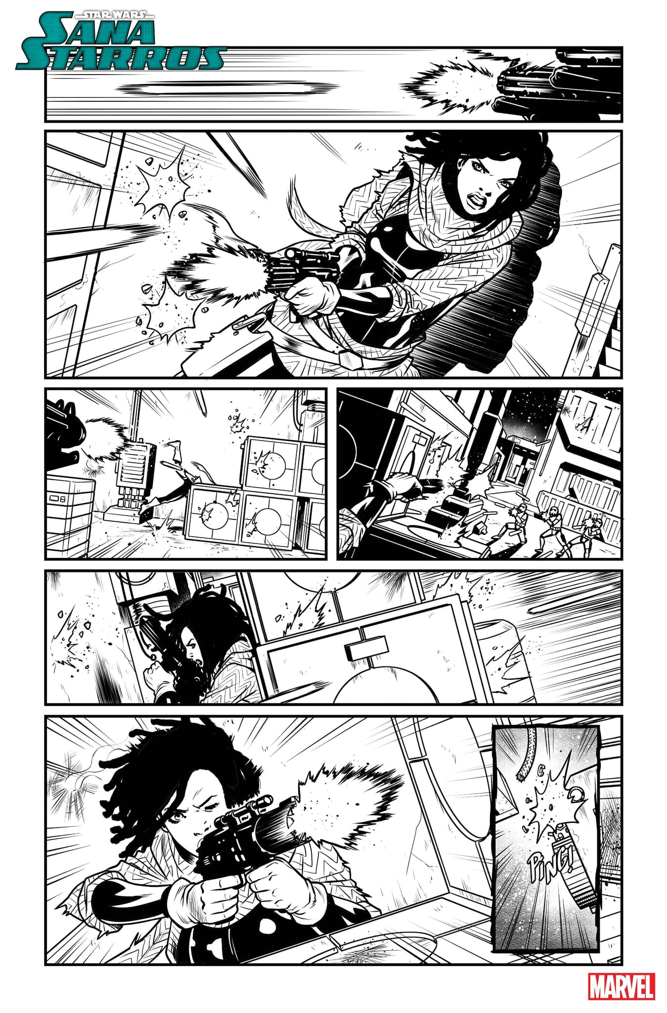 STAR WARS: SANA STARROS #1 interior artwork by Pere Pérez