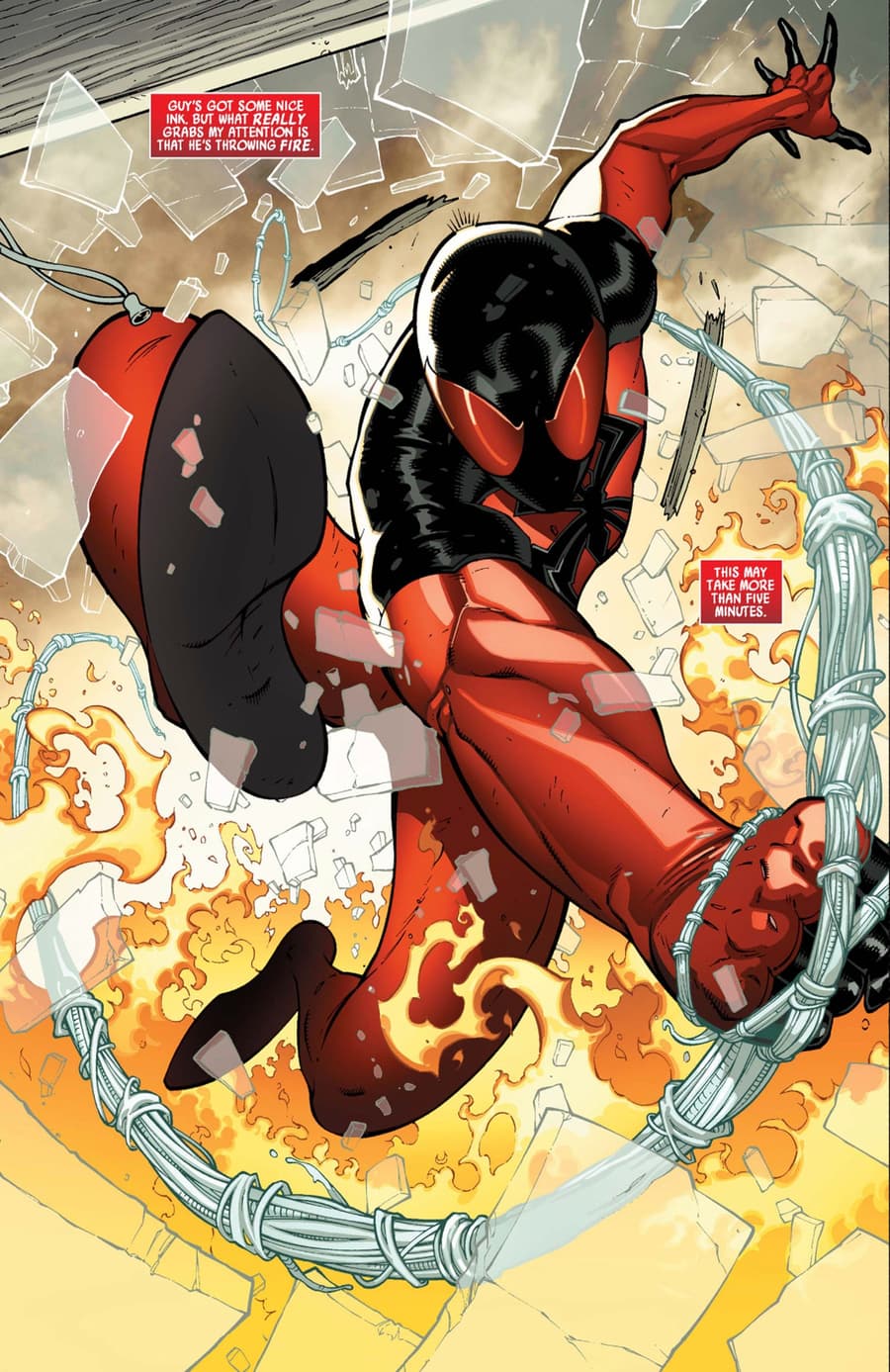 SCARLET SPIDER (2011) #2 page by Chris Yost, Ryan Stegman, and Mike Babinski