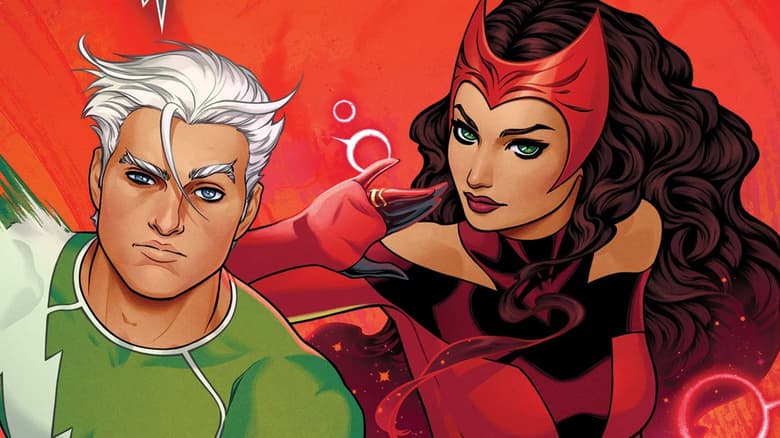 SCARLET WITCH & QUICKSILVER #1 cover by Russell Dauterman