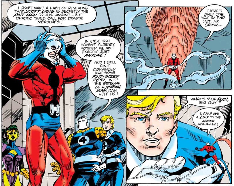 Scott Lang helps out the Fantastic Four
