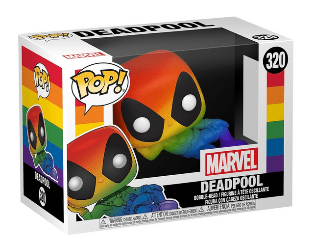 <a href=https://www.amazon.com/stores/page/A6FA0181-0860-4532-BB8F-090701CE78B7?channel=pridesupport_05032021>Deadpool Pride Pop</a> / Amazon