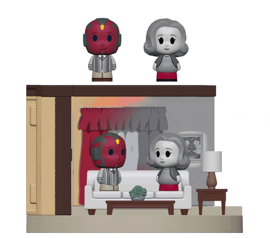 Funko Pop! Mini Moments: Wandavision - ‘60s Living Room / shop it <a href=https://www.target.com/p/funko-pop-mini-moments-wandavision-living-room-60-39-s/-/A-83906880>here</a>
