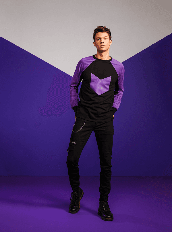 Hawkeye Costume Long Sleeve Shirt