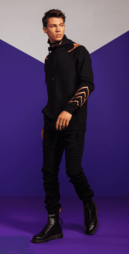 Our Universe Ronin Hoodie / shop it <a href=https://www.hottopic.com/product/our-universe-marvel-hawkeye-ronin-mask-hoodie/16050950.html>here</a>