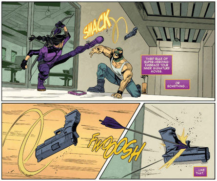 HAWKEYE: KATE BISHOP #1 interiors by Enid Balám