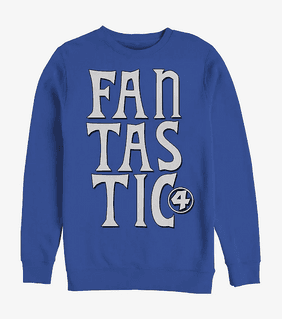 Marvel Fantastic Four Fantastic Words Crew Sweatshirt