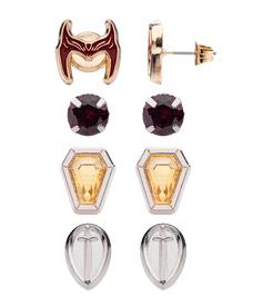 WandaVision Earring Stud Set / shop it <a href=https://www.kohls.com/product/prd-5359616/marvel-wandavision-stud-earring-set.jsp?prdPV=1>here</a>