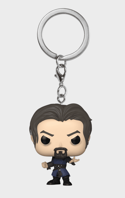 Sinister Strange Funko keychain / shop it <a href=https://www.entertainmentearth.com/product/doctor-strange-multiverse-sinister-strange-pop-key-chain/fu62403>here</a>