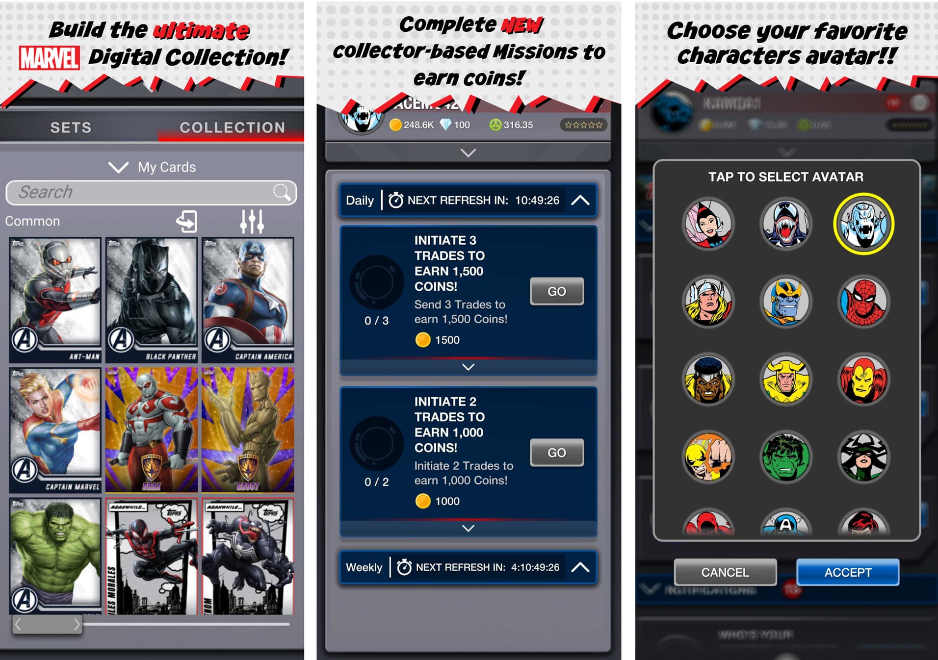 MARVEL Collect App screenshots