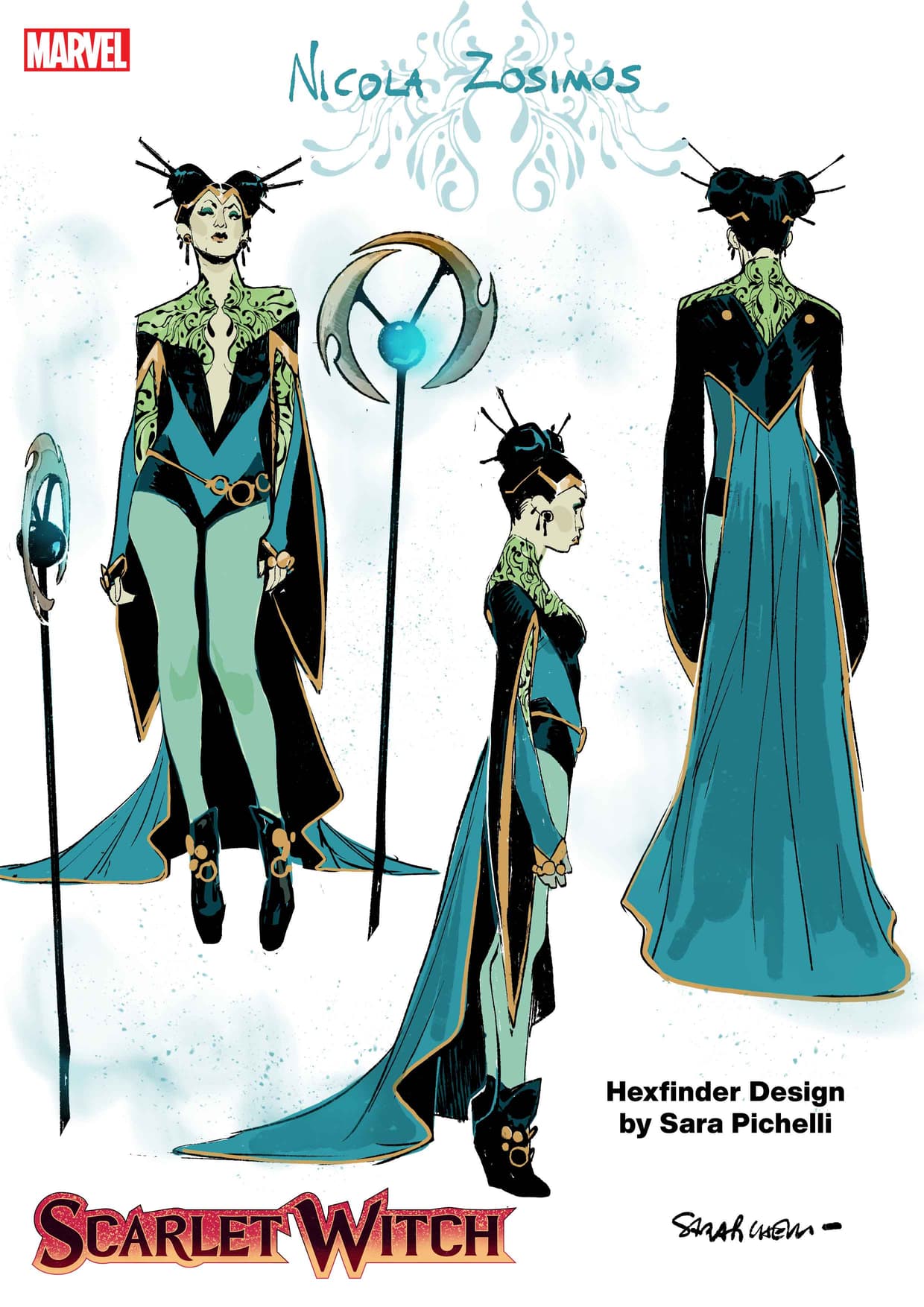 Hexfinder design sheet by Sara Pichelli