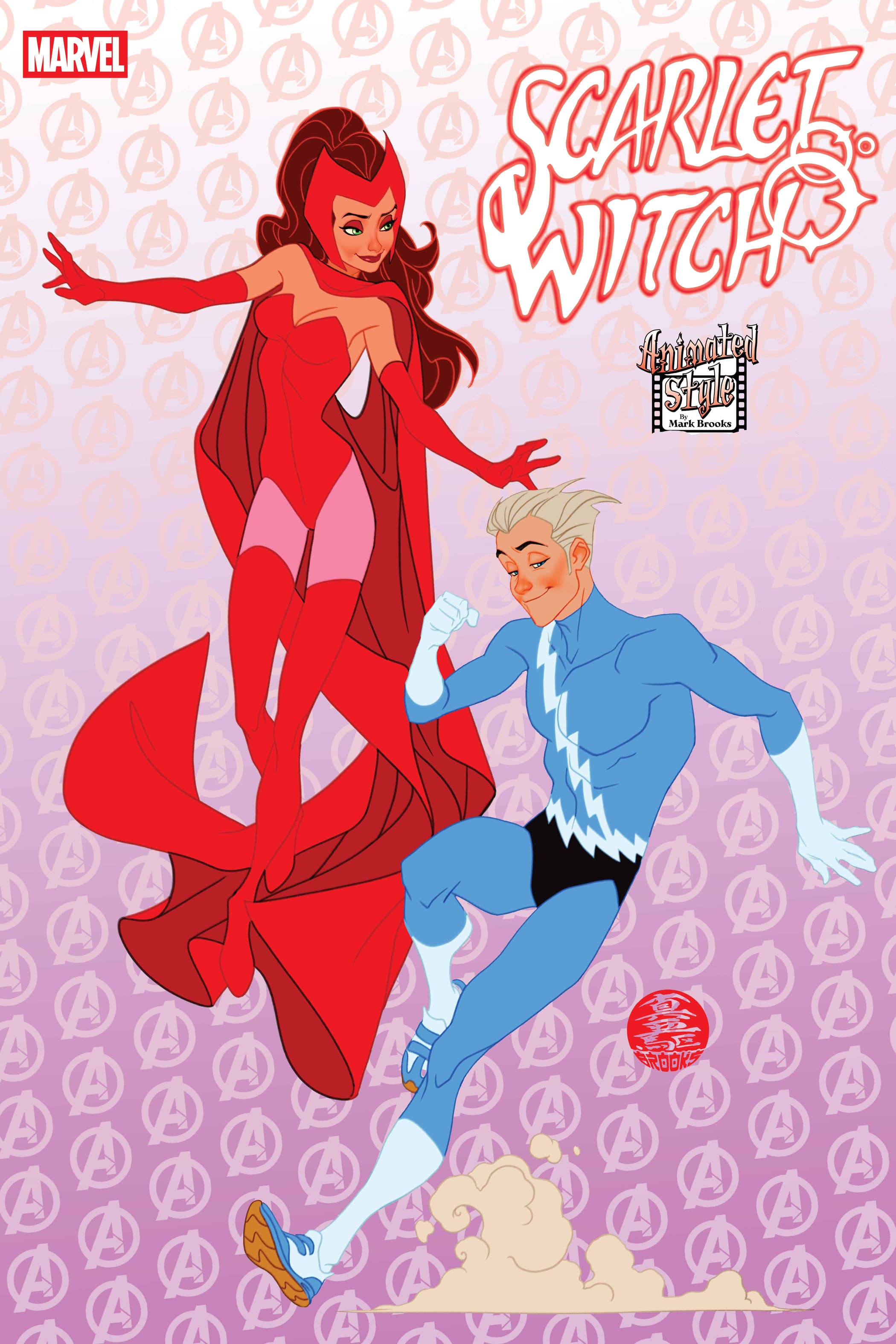 SCARLET WITCH #9 Animated-Style Variant Cover by Mark Brooks