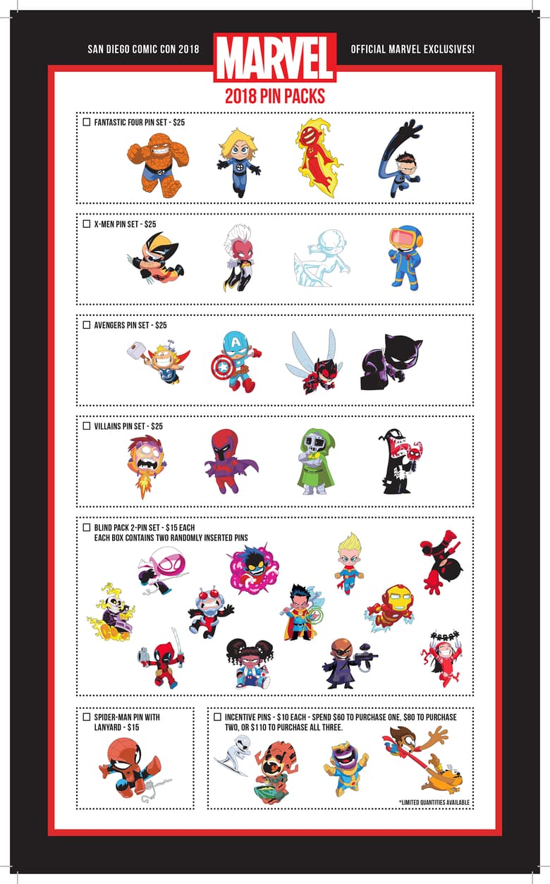 Marvel San Diego Comic-Con 2018 Exclusives