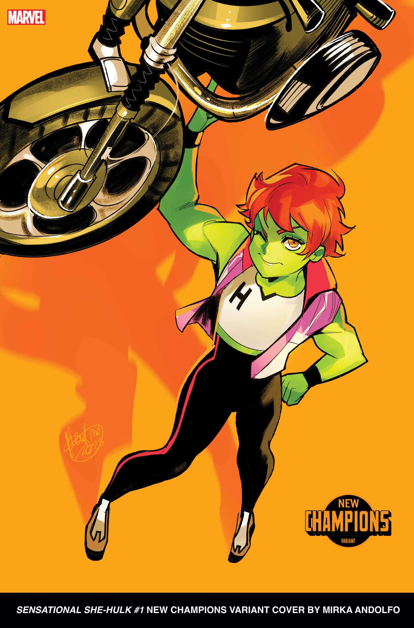 SENSATIONAL SHE-HULK #1 NEW CHAMPIONS VARIANT COVER BY MIRKA ANDOLFO