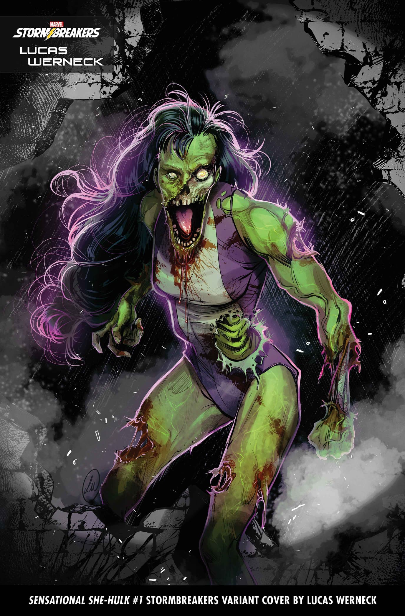 SENSATIONAL SHE-HULK #1 Stormbreakers Variant Cover by Lucas Werneck