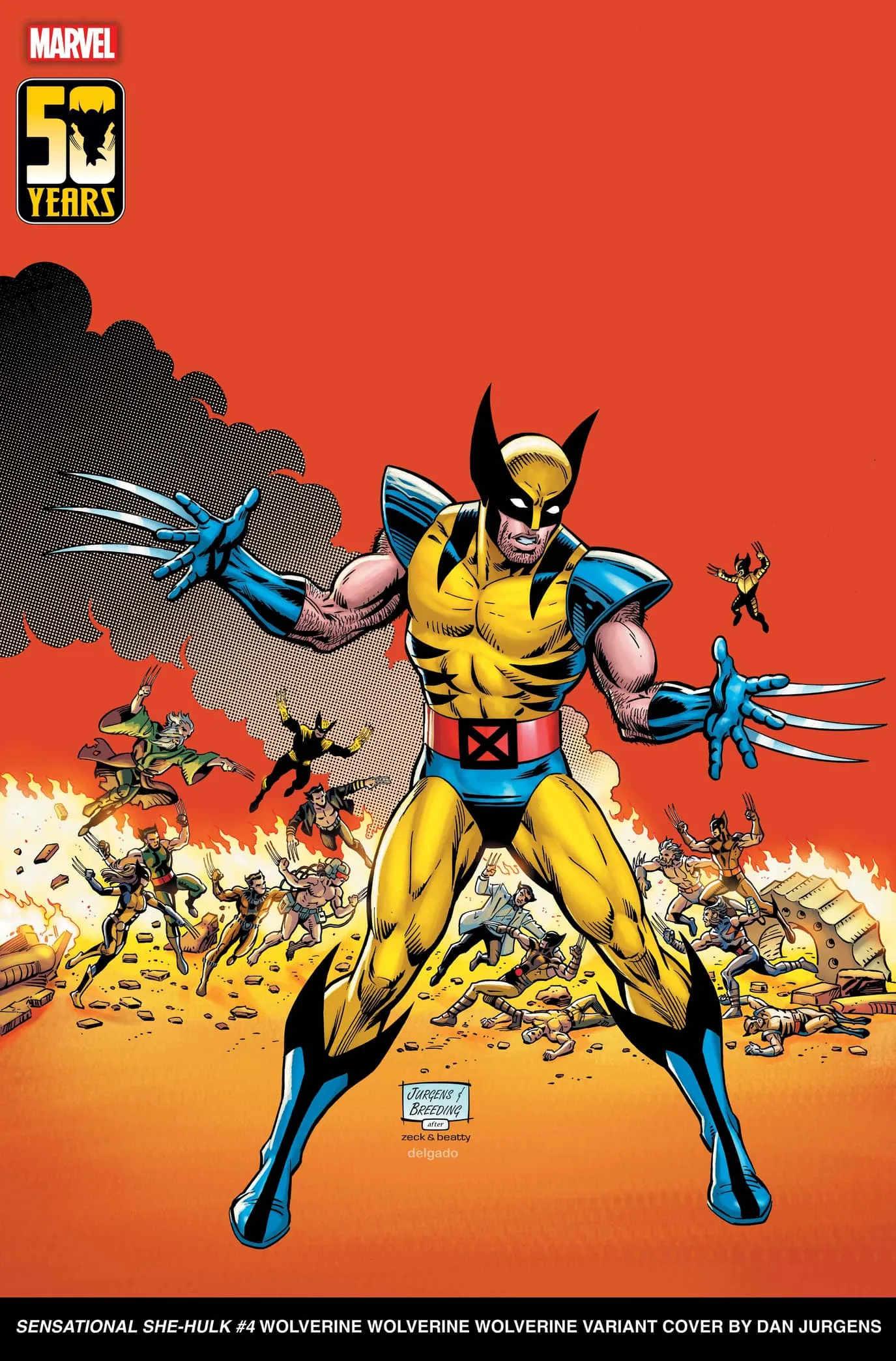 SENSATIONAL SHE-HULK #4 Wolverine Wolverine Wolverine Variant Cover by Dan Jurgens