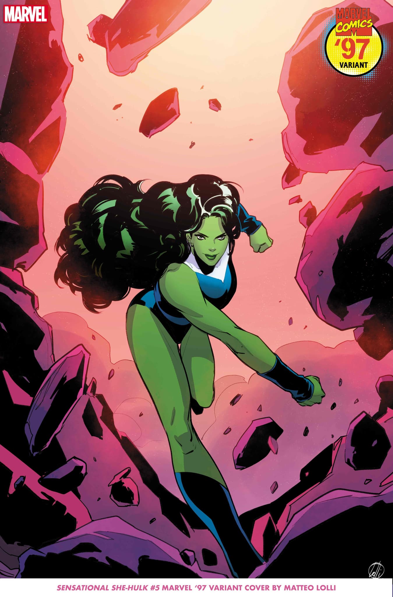 SENSATIONAL SHE-HULK #5 Marvel ‘97 Variant Cover by Matteo Lolli​​​​​​​
