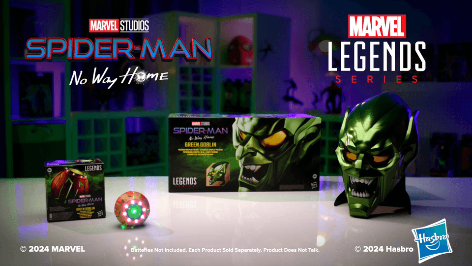 Suit Up as Green Goblin with Realistic Roleplay Helmet and Electronic Pumpkins