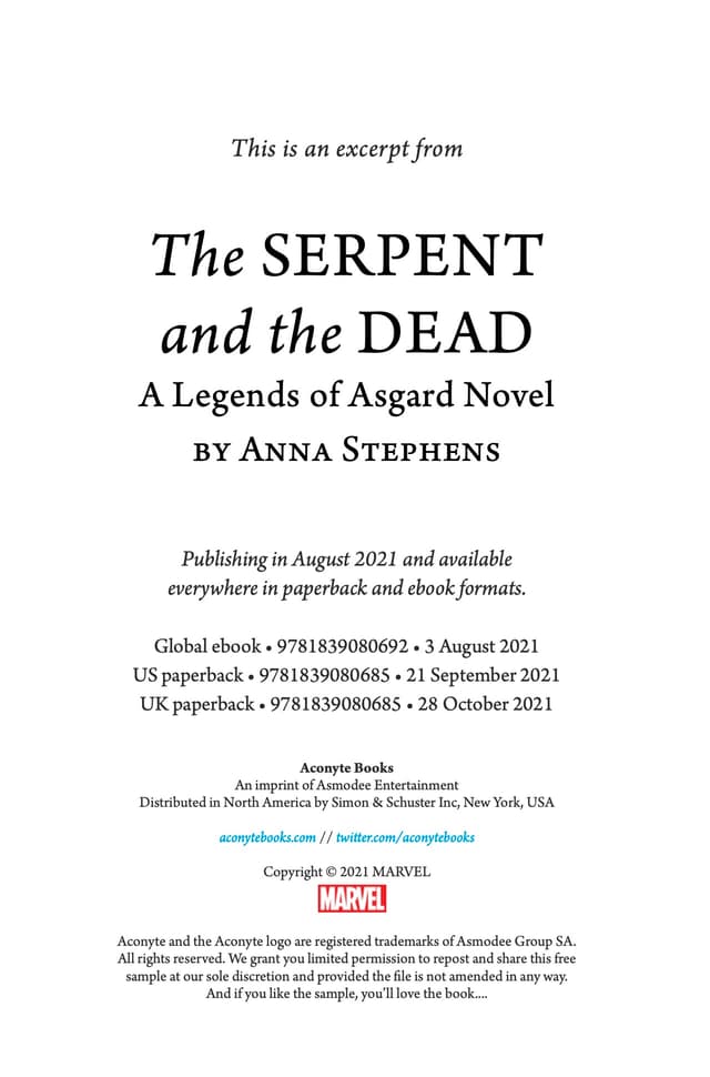 The Serpent and the Dead Excerpt