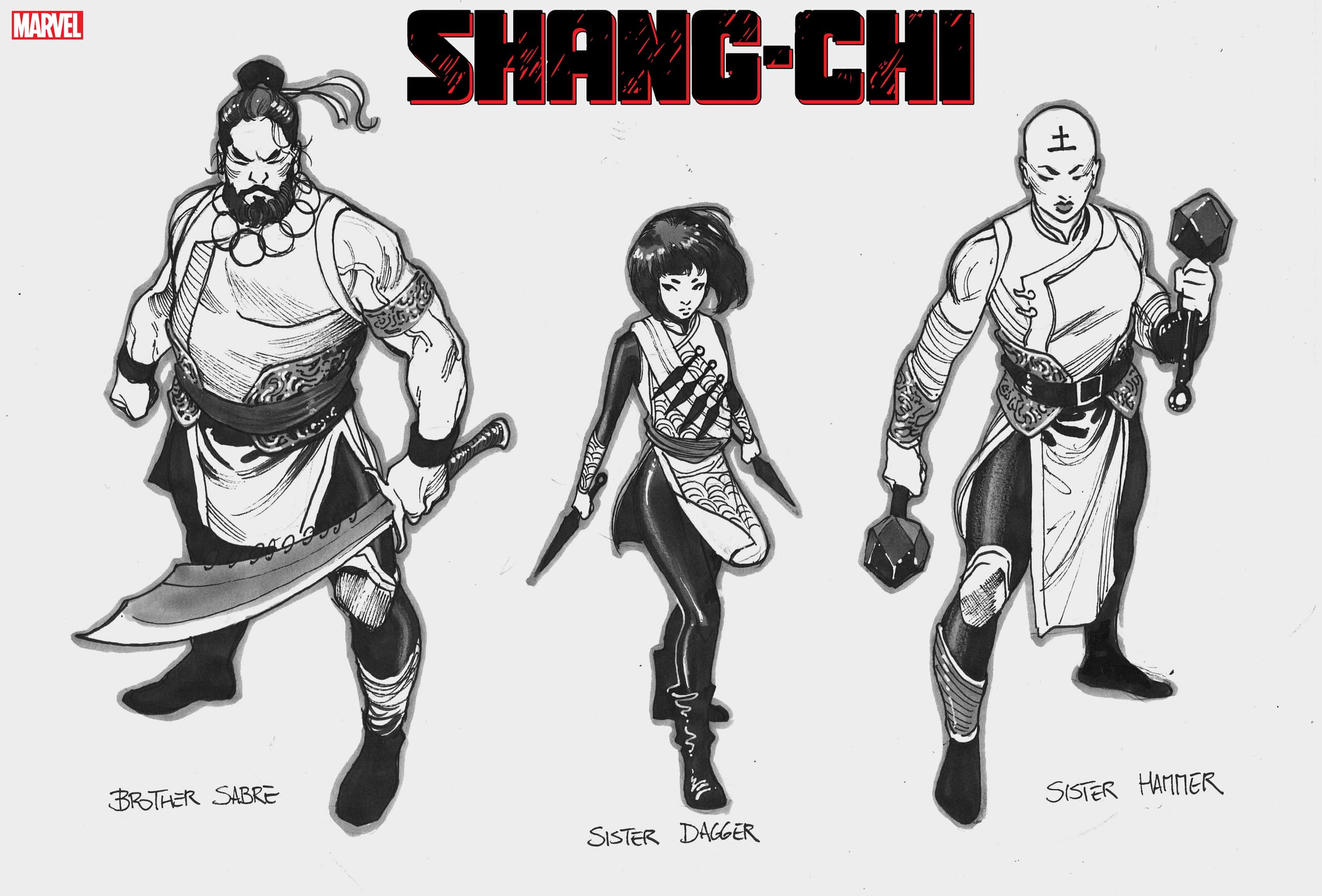 Shang-Chi character designs