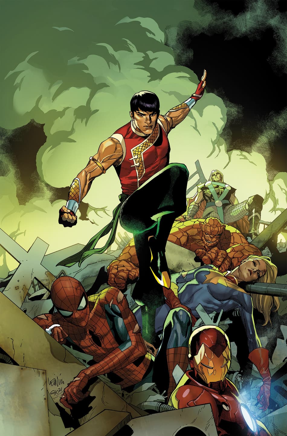 Cover to SHANG-CHI (2021) #1.