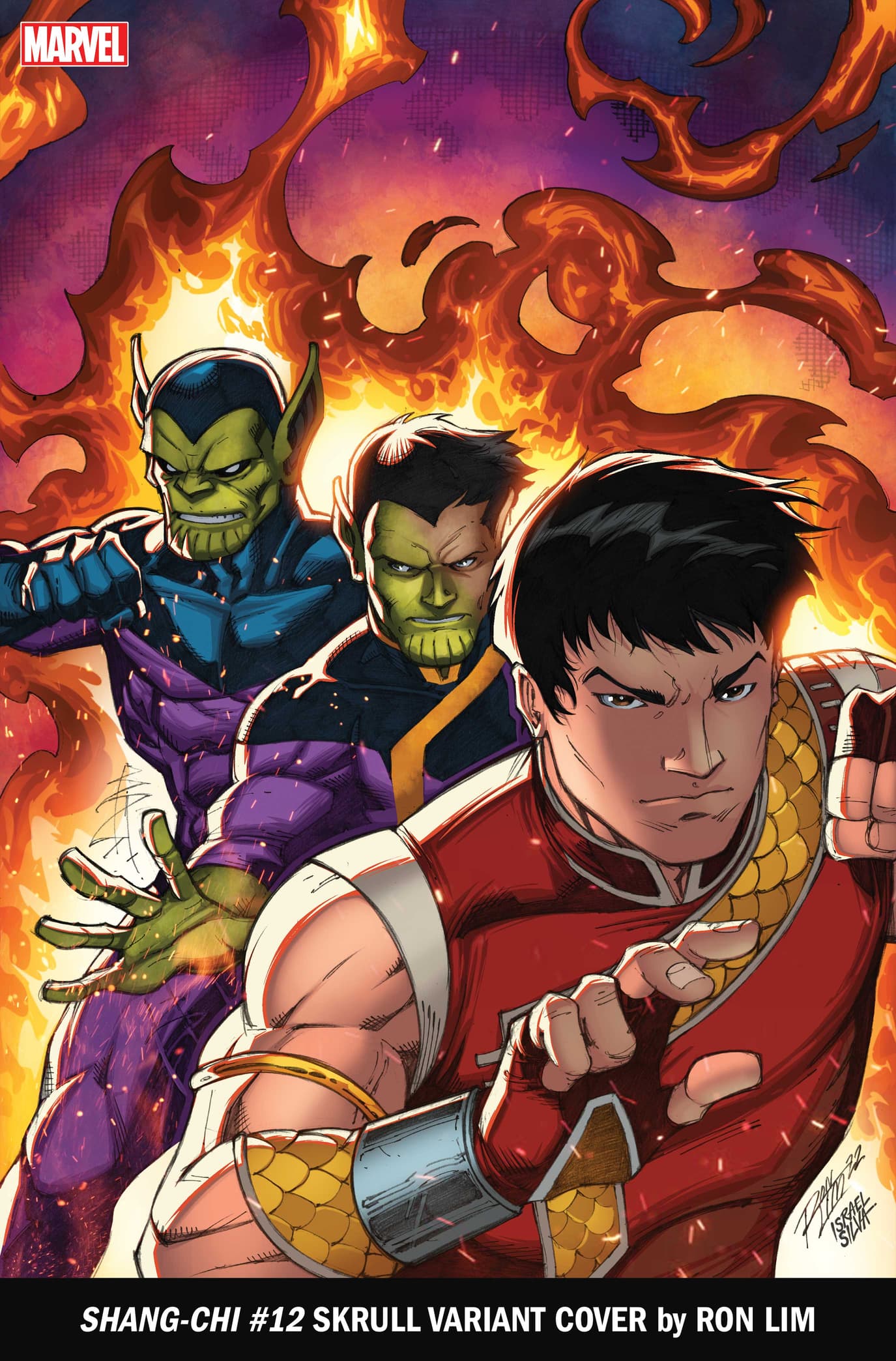 SHANG-CHI #12 SKRULL VARIANT COVER by RON LIM