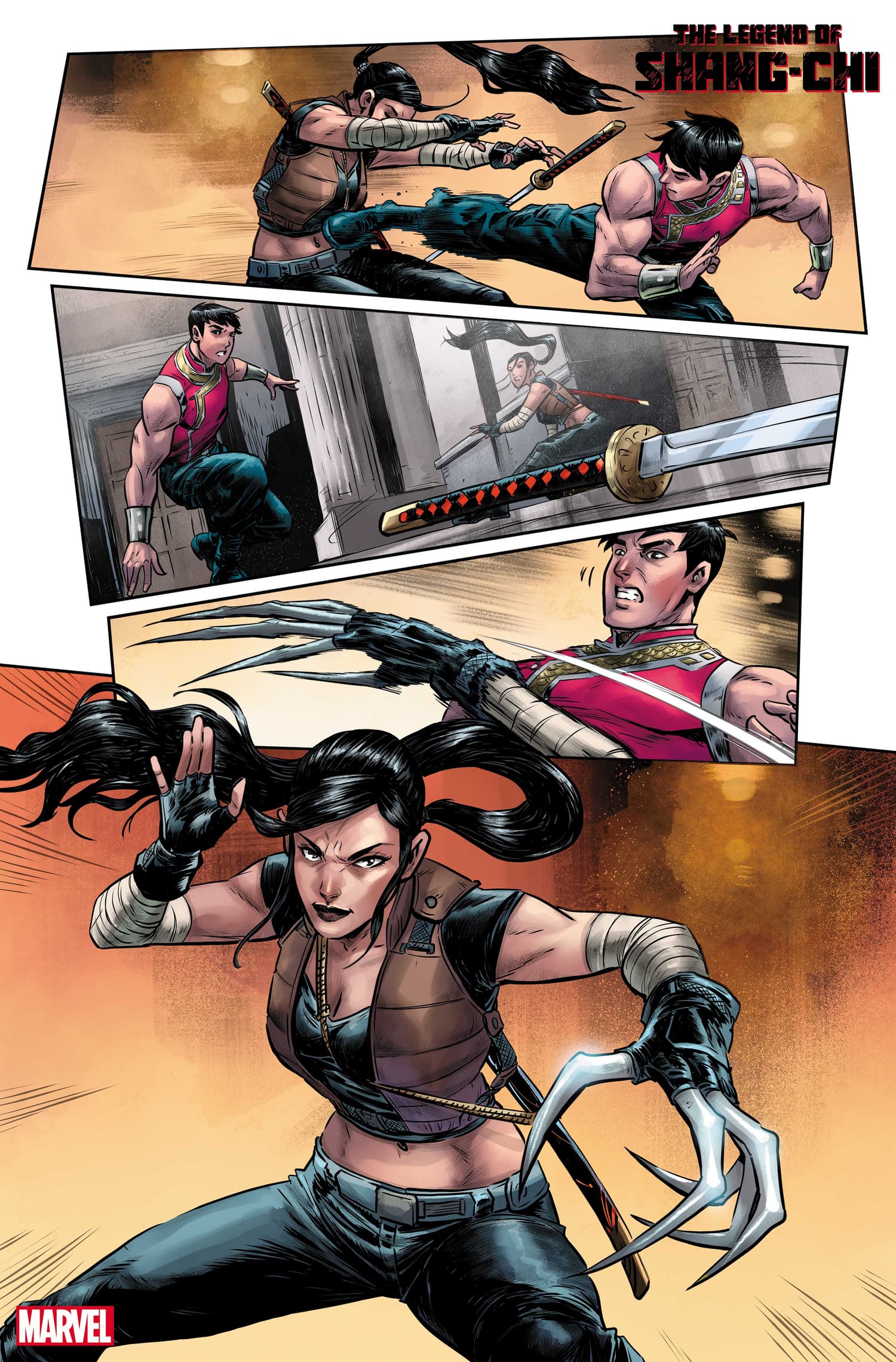 THE LEGEND OF SHANG-CHI #1 art by Andie Tong with colors by Rachelle Rosenberg