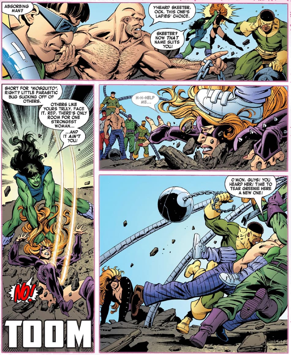 Titania, defeated, in SHE-HULK (2004) #10.