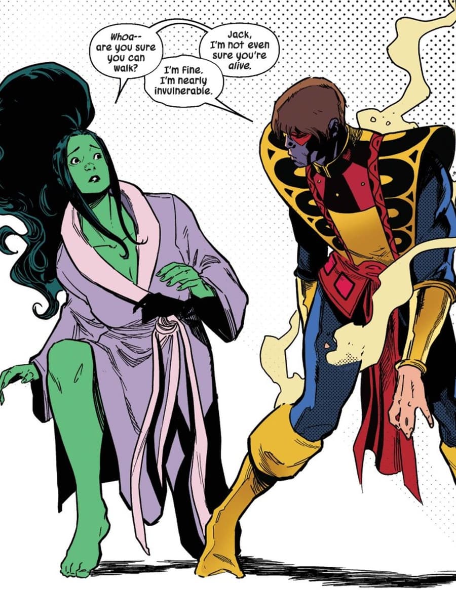 SHE-HULK (2022) #2 panel by Rainbow Rowell and Rogê Antônio