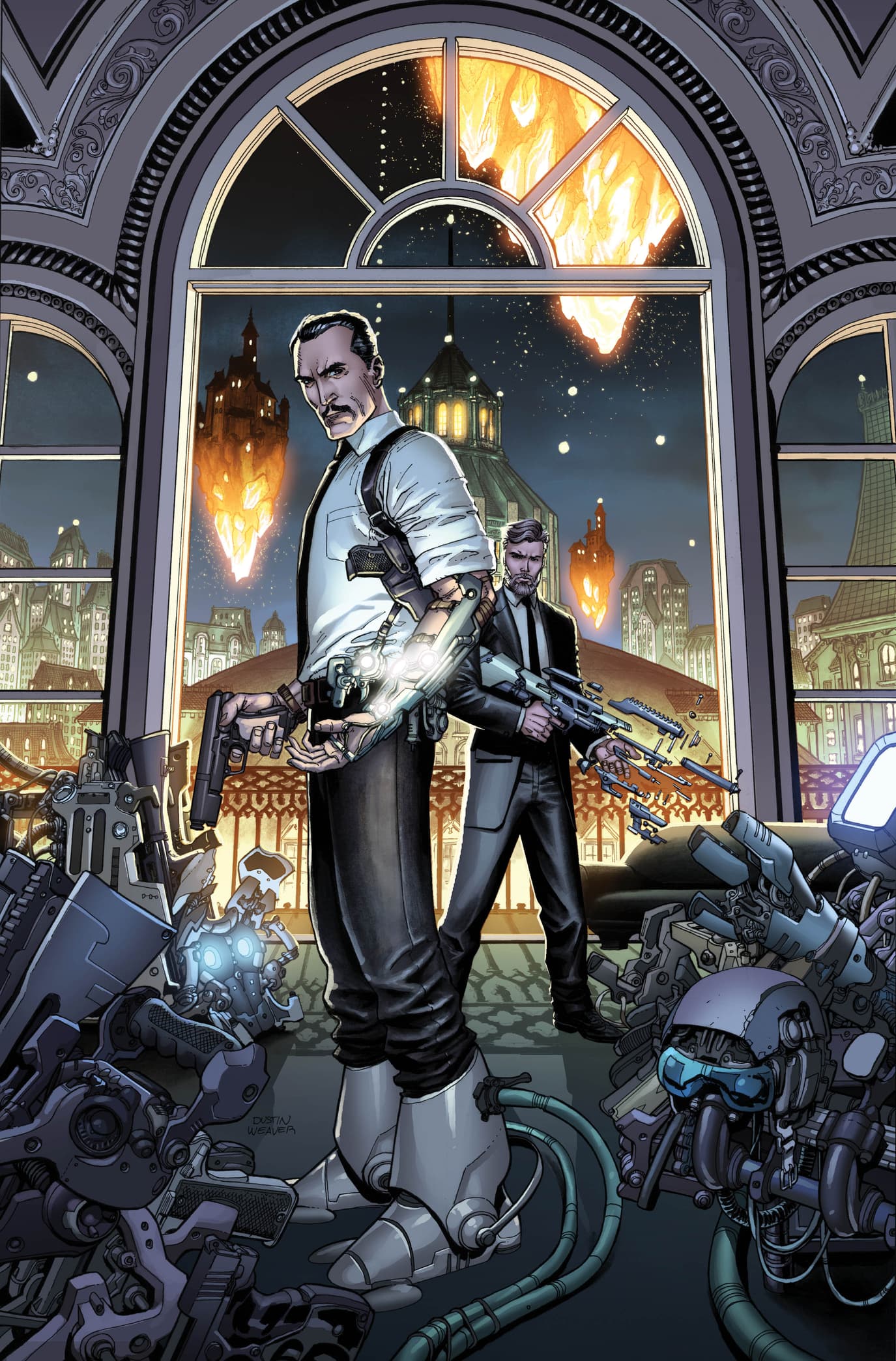 Variant cover to S.H.I.E.L.D. (2010) #5 by Dustin Weaver.