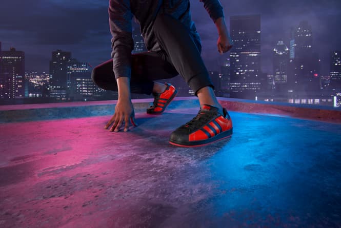 Adidas Releases Marvel s Spider Man Miles Morales Superstar Sneaker Marvel